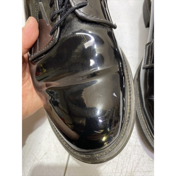 Bates Shoes Mens Size 9.5 Black Lites 00941A Derby Dress Patent Vibram Sole main image 14